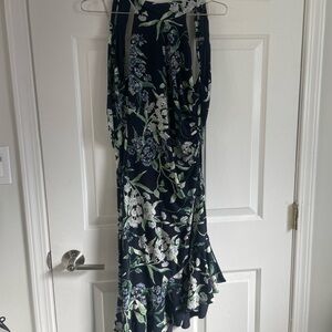 Le Chateau Navy Floral Dress